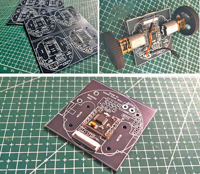 COMPACT ROBOTIC PLATFORM With Motor Driver On Chassis PCB